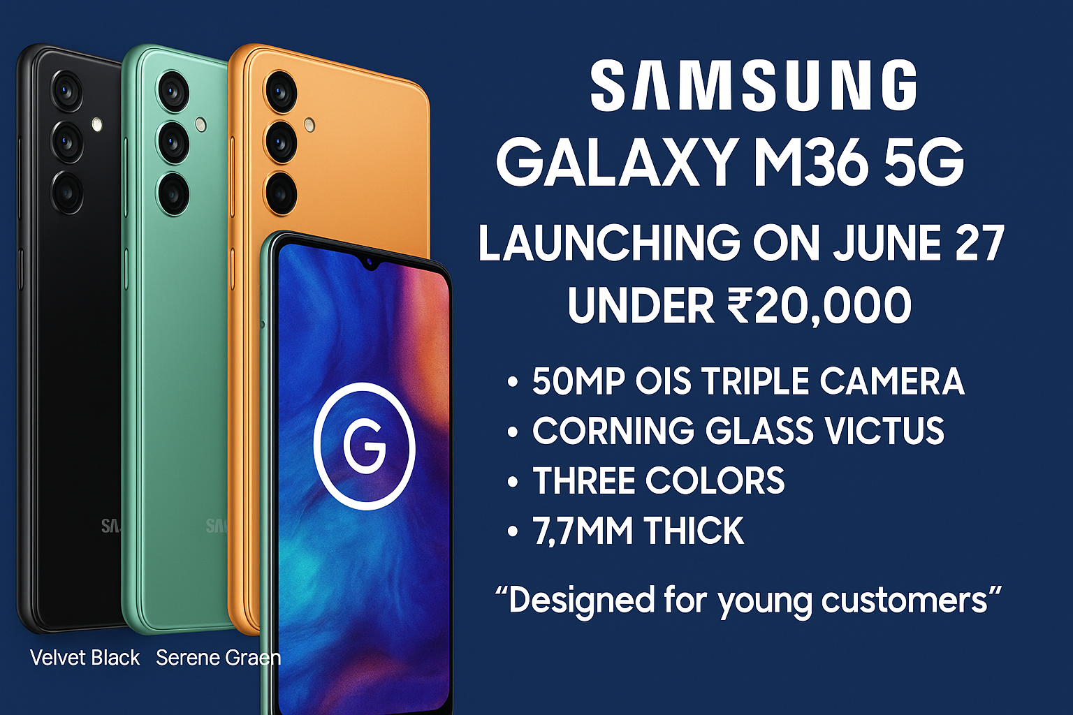 📱 Samsung Galaxy M36 5G Launching on June 27