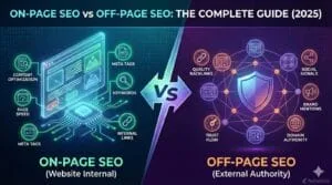 on page seo and off page seo