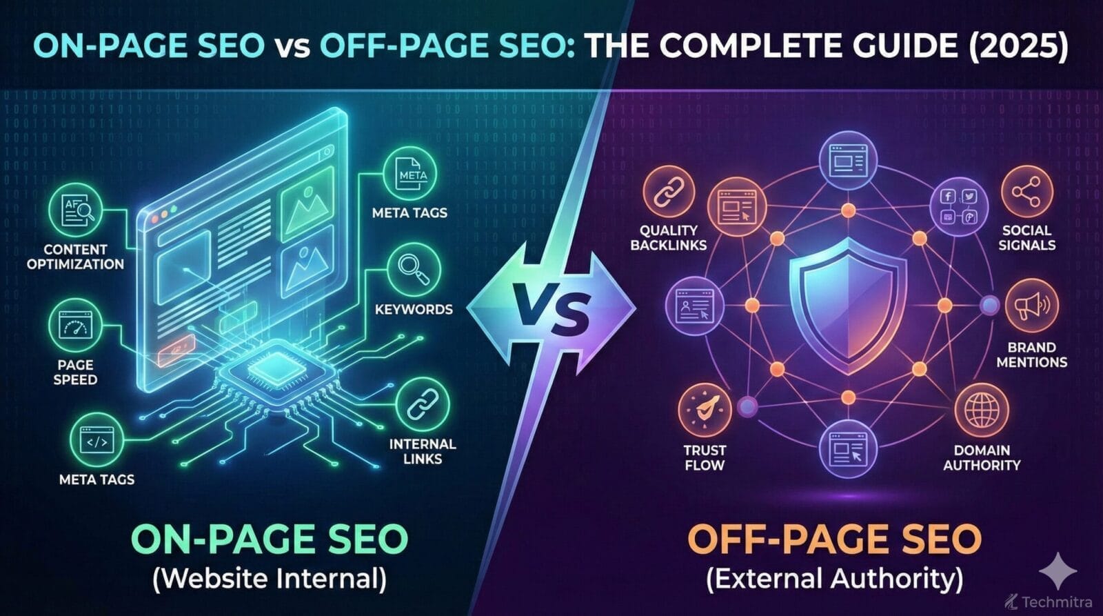 on page seo and off page seo