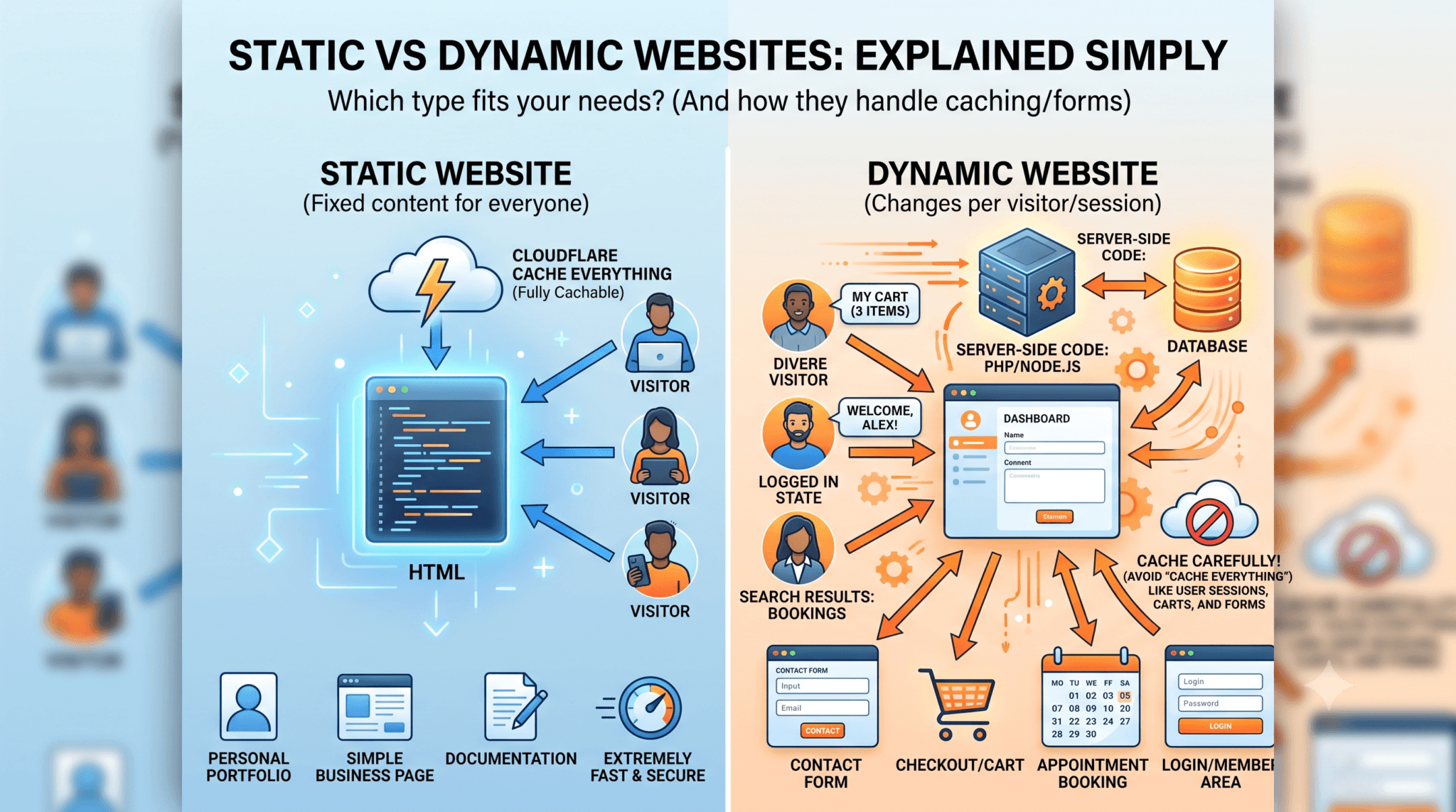 Static Vs. Dynamic Visualizations Chart Static vs Dynamic Websites: Differences & Examples in 2026