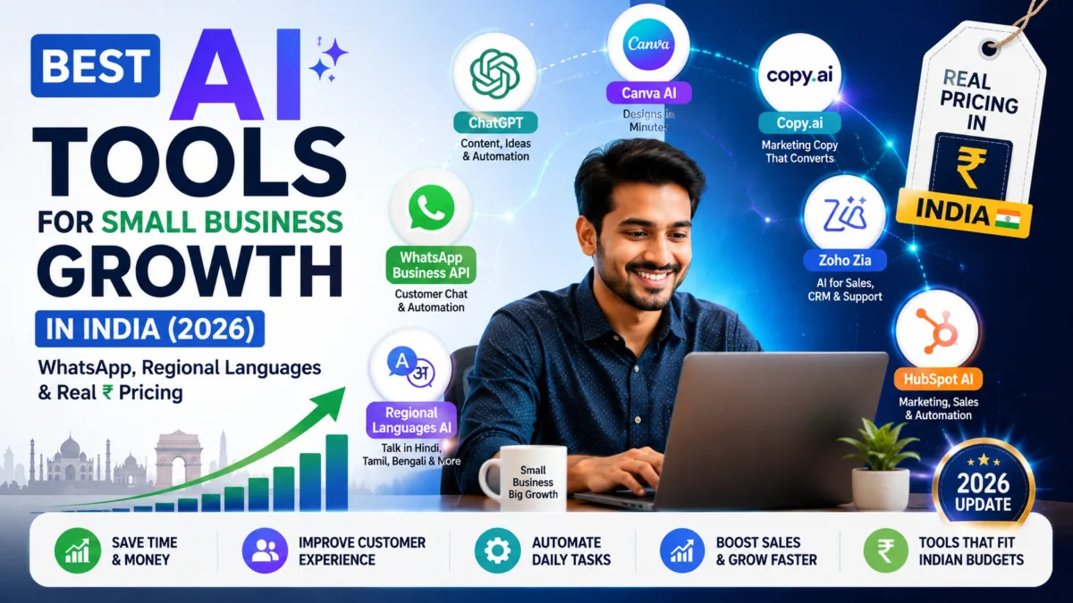 Best AI Tools for Business Growth in India (2026 Guide)