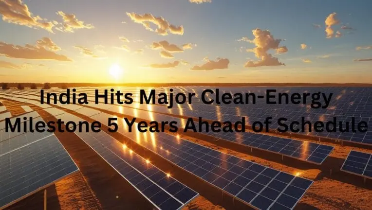 non fossil energy capacity of india