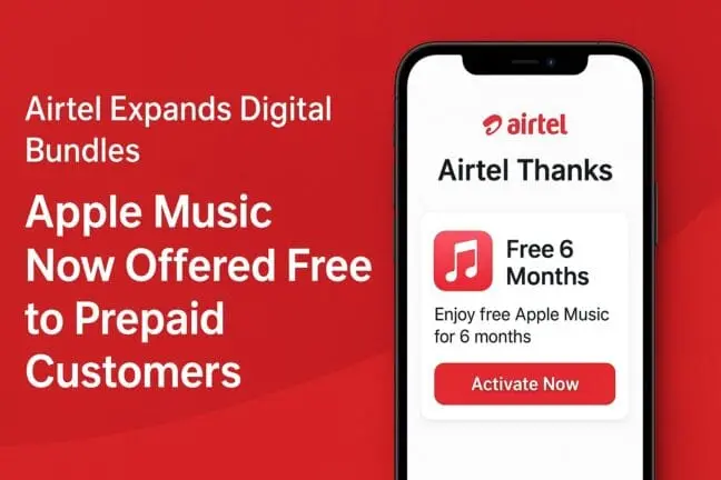 Airtel Expands Digital Bundles: Apple Music Now Offered Free to Prepaid Customers 21 airtel apple music