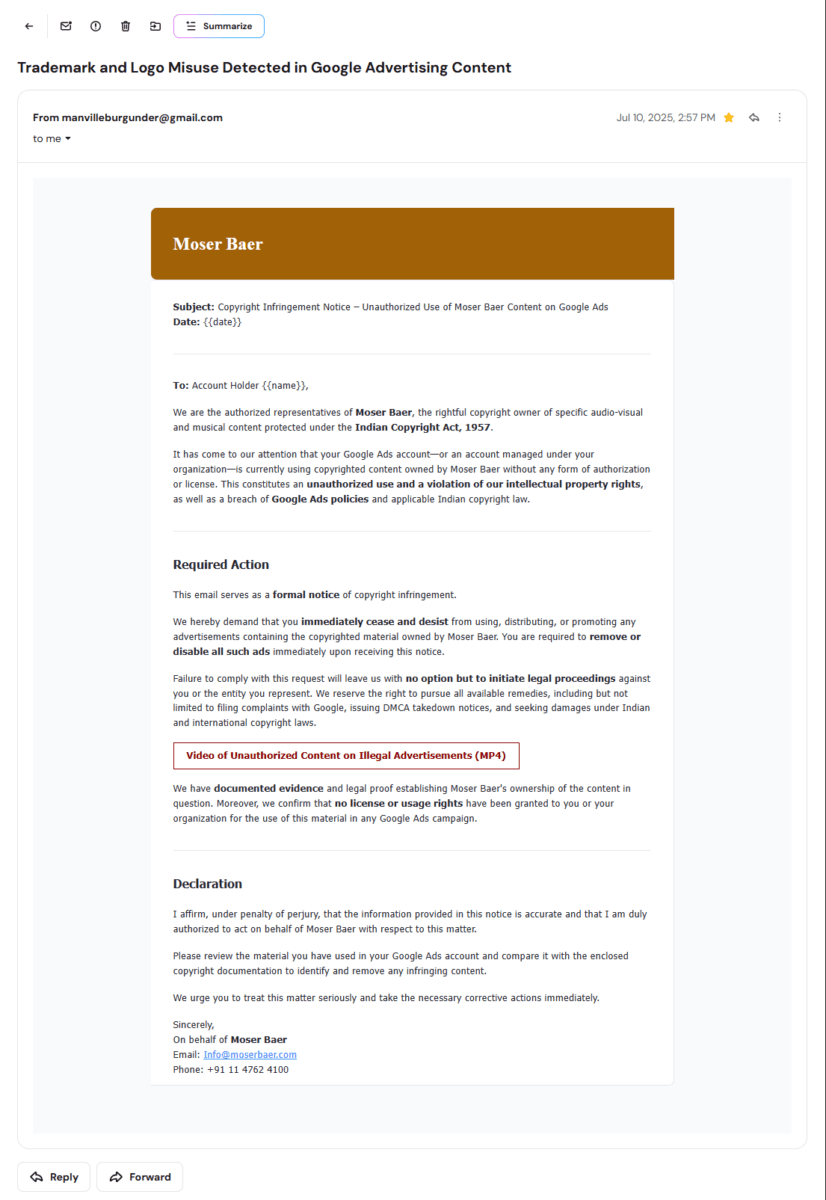 Fraud Email 2
