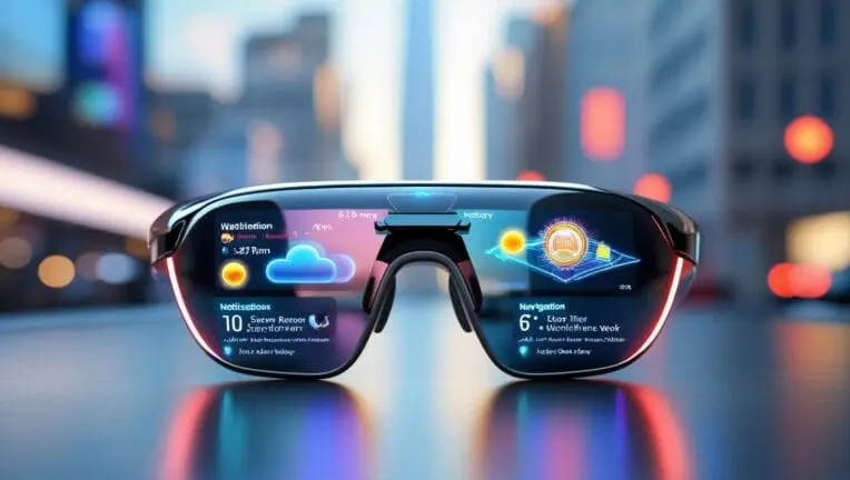 Meta Hypernova Glasses with built-in display showing notifications and maps