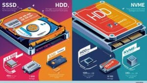 Understanding the Storage and the Different Types of Storage SSD vs. HDD vs. NVMe