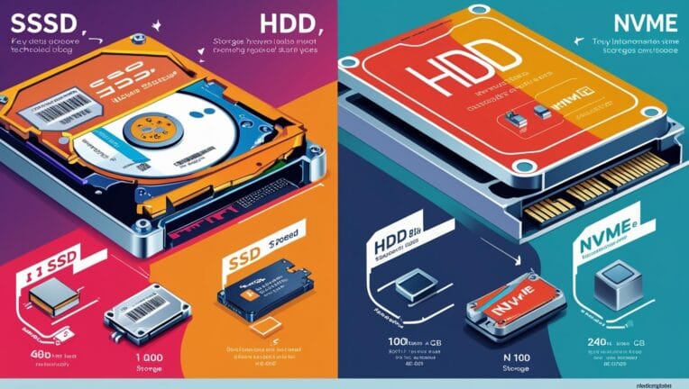 Understanding the Storage and the Different Types of Storage: SSD vs. HDD vs. NVMe
