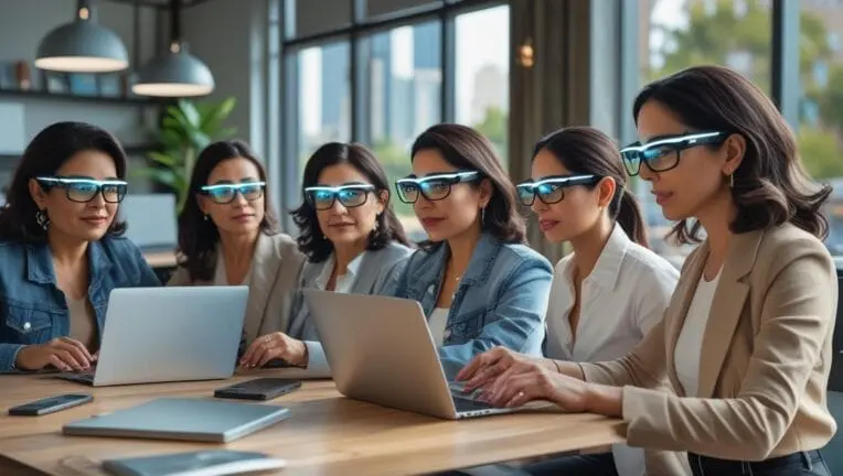 people wearing smart glasses real world use cases