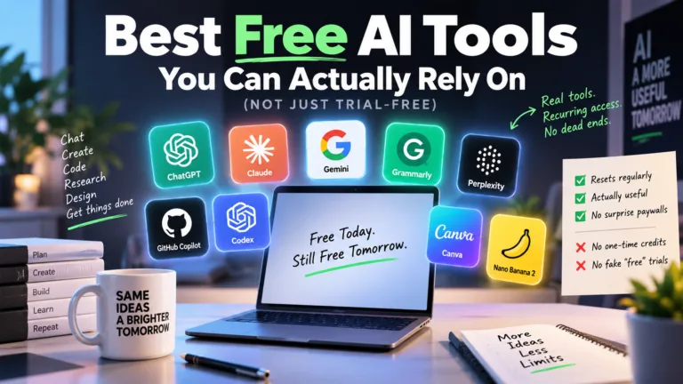 Top Free AI Tools That Actually Stay Free (2026)