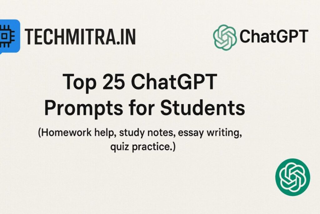 Top 25 ChatGPT Prompts for Students (Homework Help, Study Notes, Essay Writing, Quiz Practice) 1 prompts for studying with chatgpt