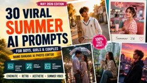 30 Viral Nano Banana Prompt for Boys, Girls & Couples (Summer 2026 Edition)