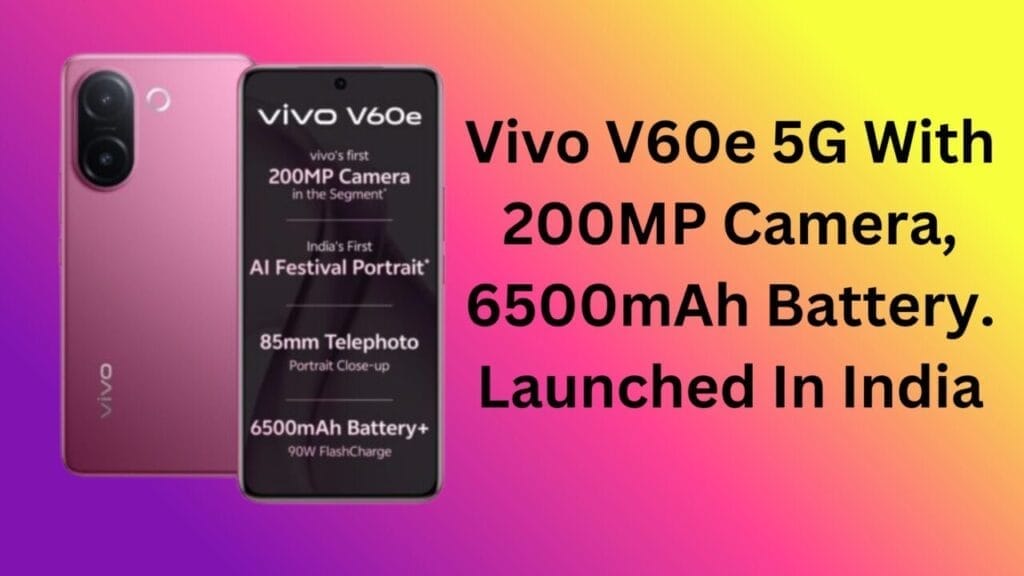 vivo v60e price in india