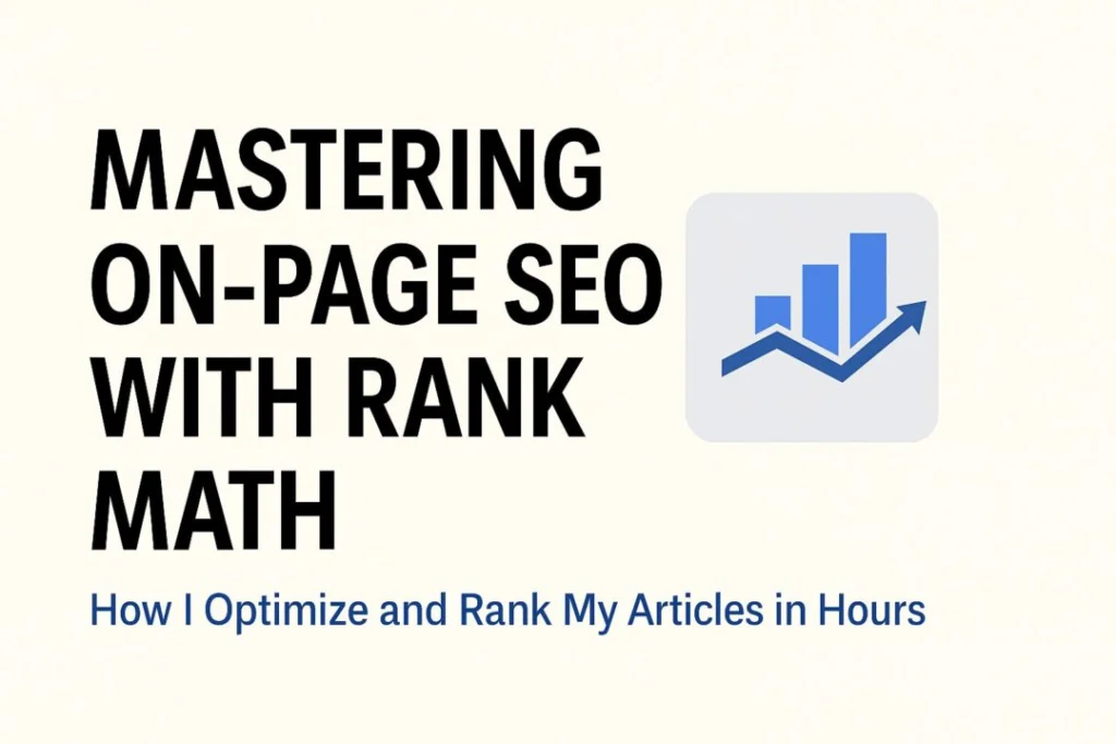 Mastering On-Page SEO with Rank Math: How I Optimize and Rank My Articles in Hours 21 rank math seo plugin