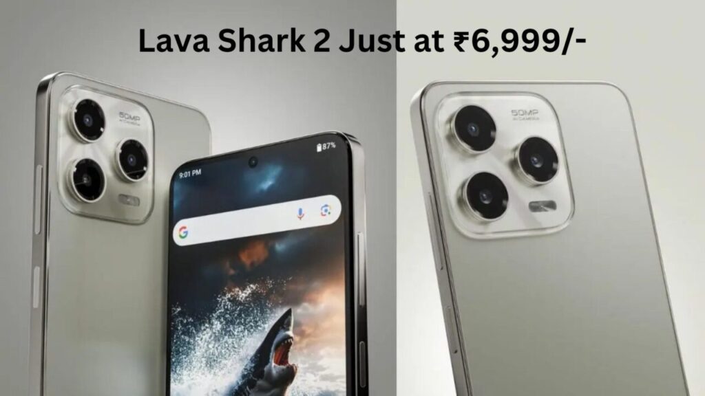Lava Shark 2 smartphone with 120Hz display and 50MP AI camera launched in India at ₹6,999