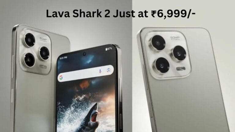 Lava Shark 2 smartphone with 120Hz display and 50MP AI camera launched in India at ₹6,999