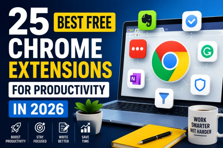 25 Free Best Chrome Extensions for Productivity in 2026