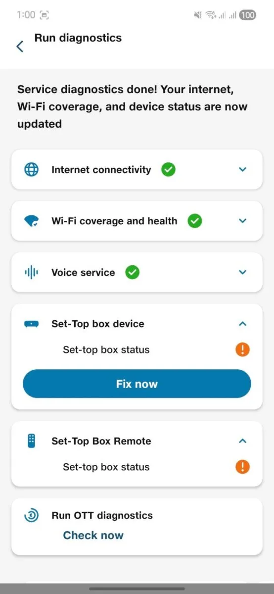 Airfiber diagnostic tool My jio app dashbaord 