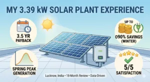 Solar rooftop plant Review, Experience, Performane , 2024-25