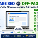 On page seo and off page seo differences