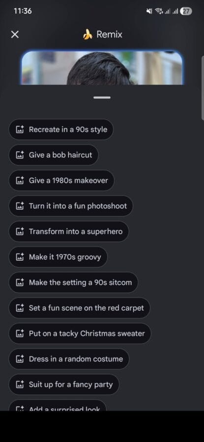 Remix feature on rcs