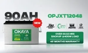 okaya launches JXT 90Ah Inverter battery