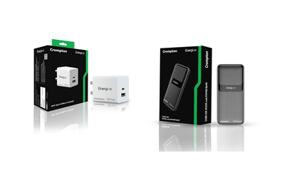 Crompton Energion Mobile Chargers & Power Banks Launched