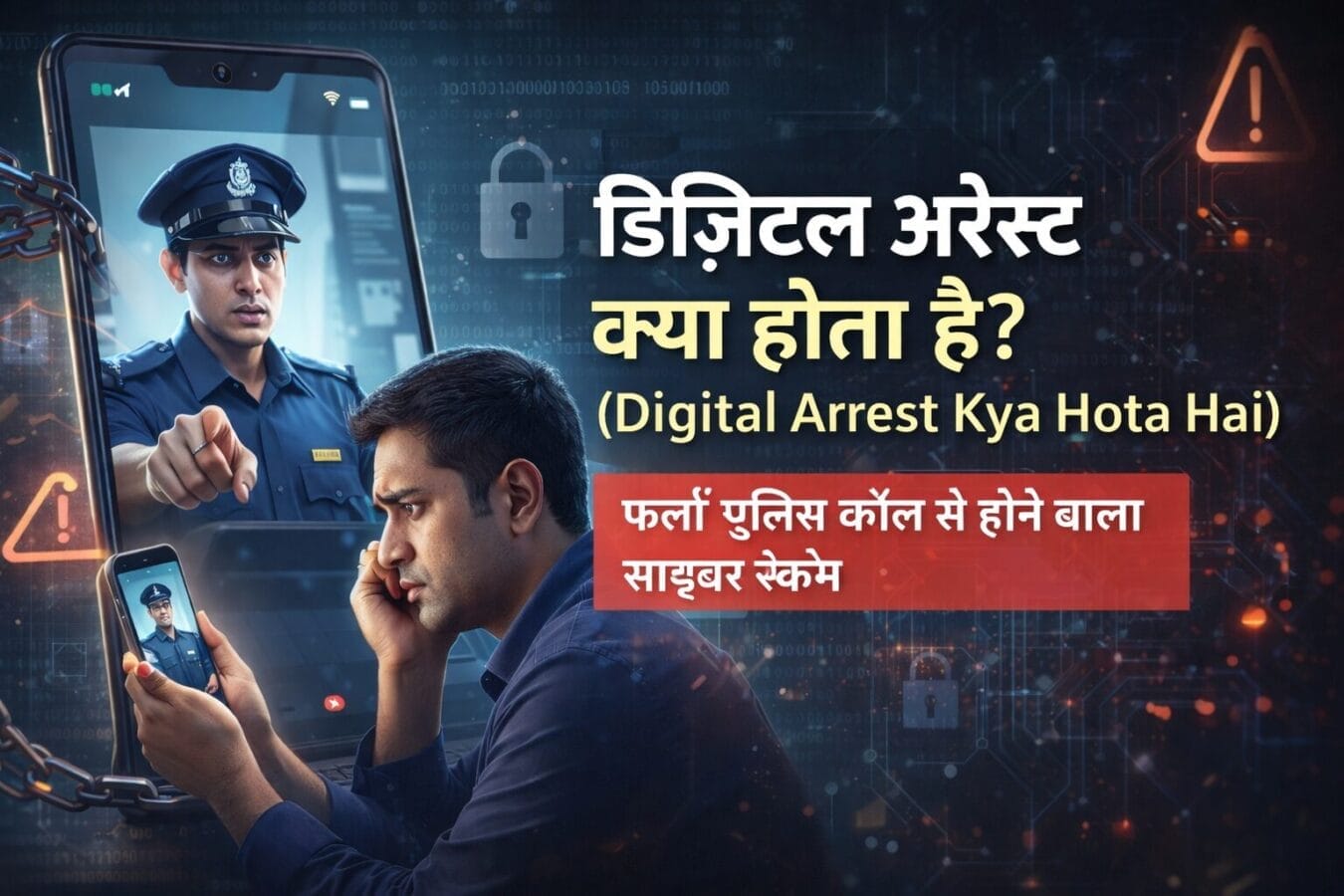 Digital Arrest Kya hota Hai ? जानिए फर्जी पुलिस कॉल और साइबर ठगी की सच्चाई 1 Digital Arrest Kya Hota Hai? भारत में बढ़ता खतरनाक ऑनलाइन फ्रॉड