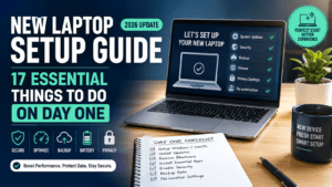 New Laptop Setup Guide: 14 Things to Do on Day One