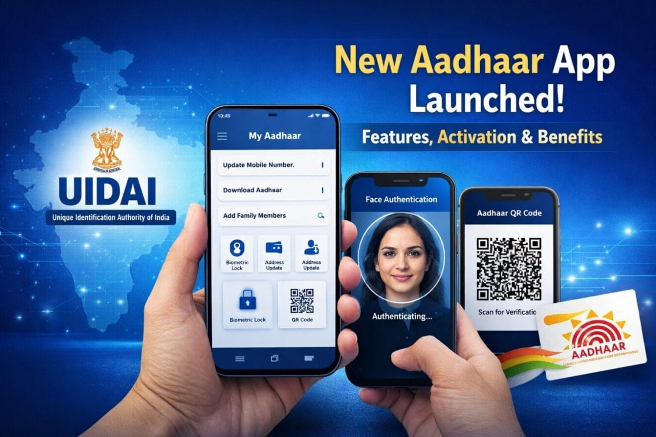 Uidai App New Aadhaar App Launched: Features, Activation Steps & Benefits