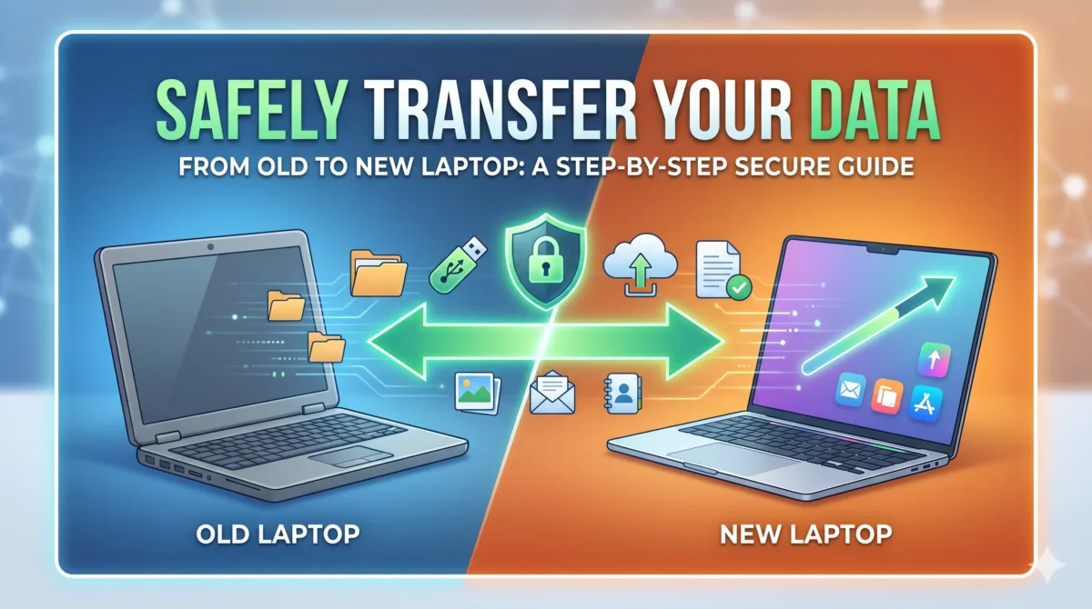 How to From Old Laptop to New Laptop Data Transfer Safely (2026)