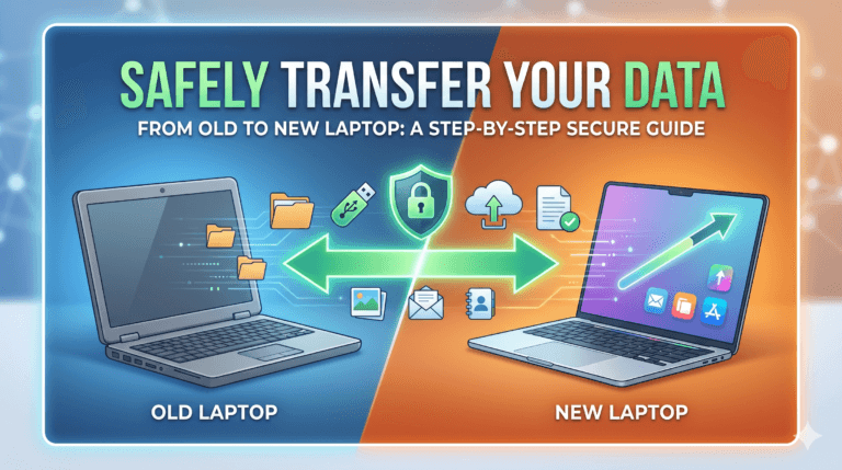 How to From Old Laptop to New Laptop Data Transfer Safely (2026)