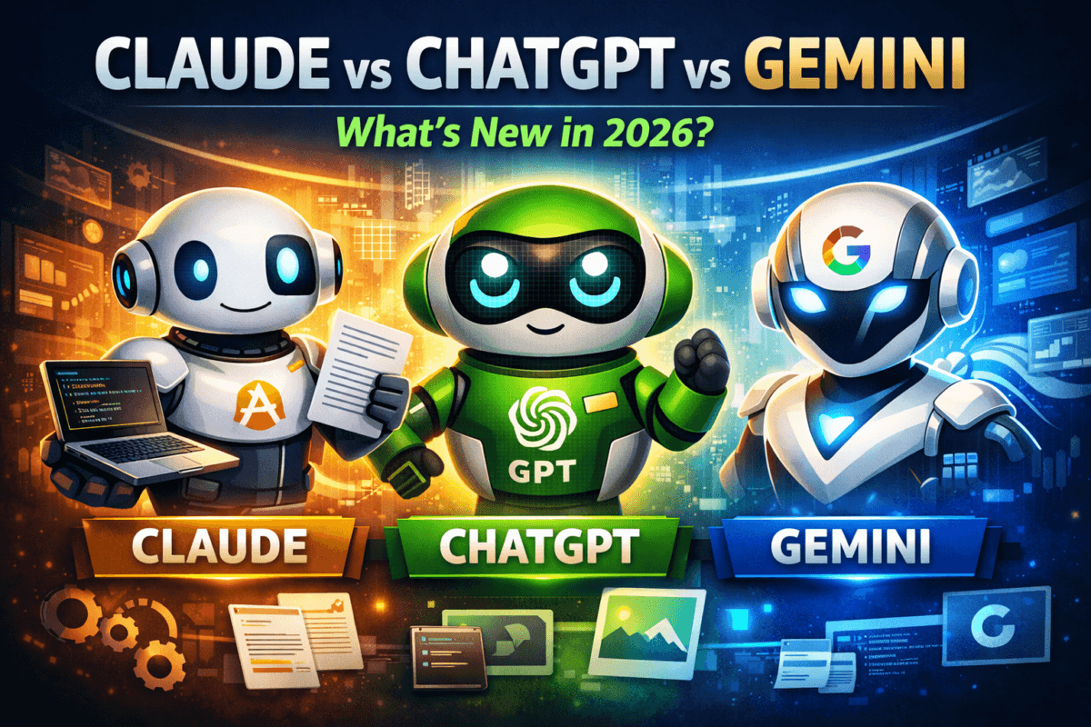 Claude vs ChatGPT vs Gemini (2026)