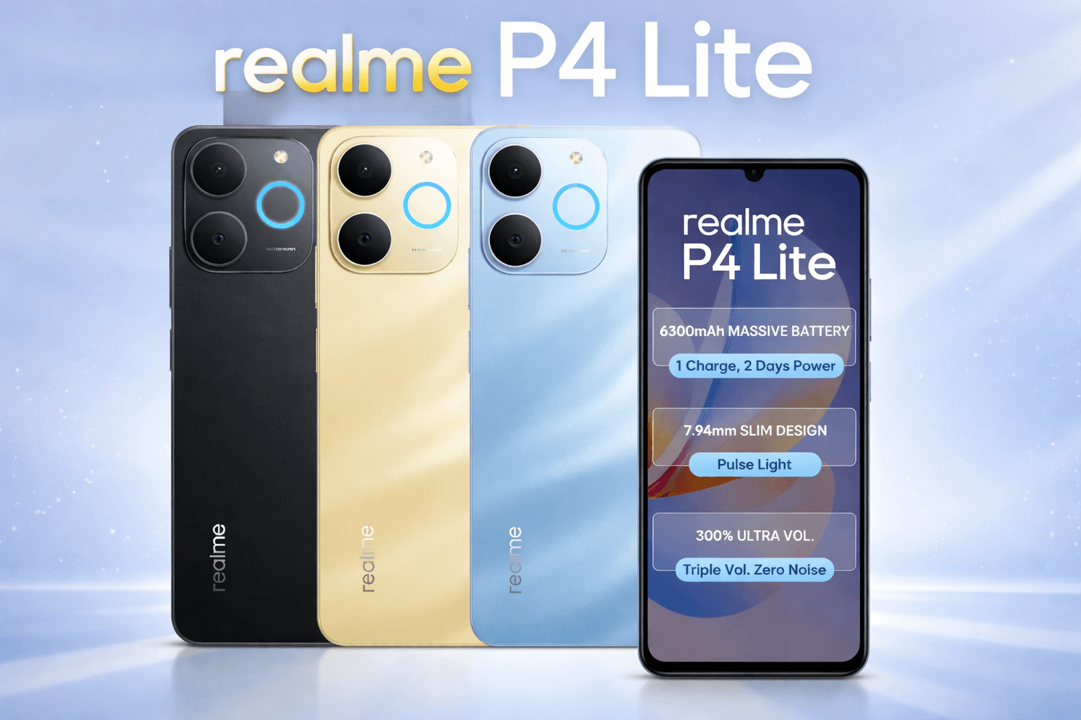 Realme P4 Lite Launched in India: Big Battery, Budget Price — But Is It Really Worth Buying? 1 Realme P4 Lite 4G Launched in India