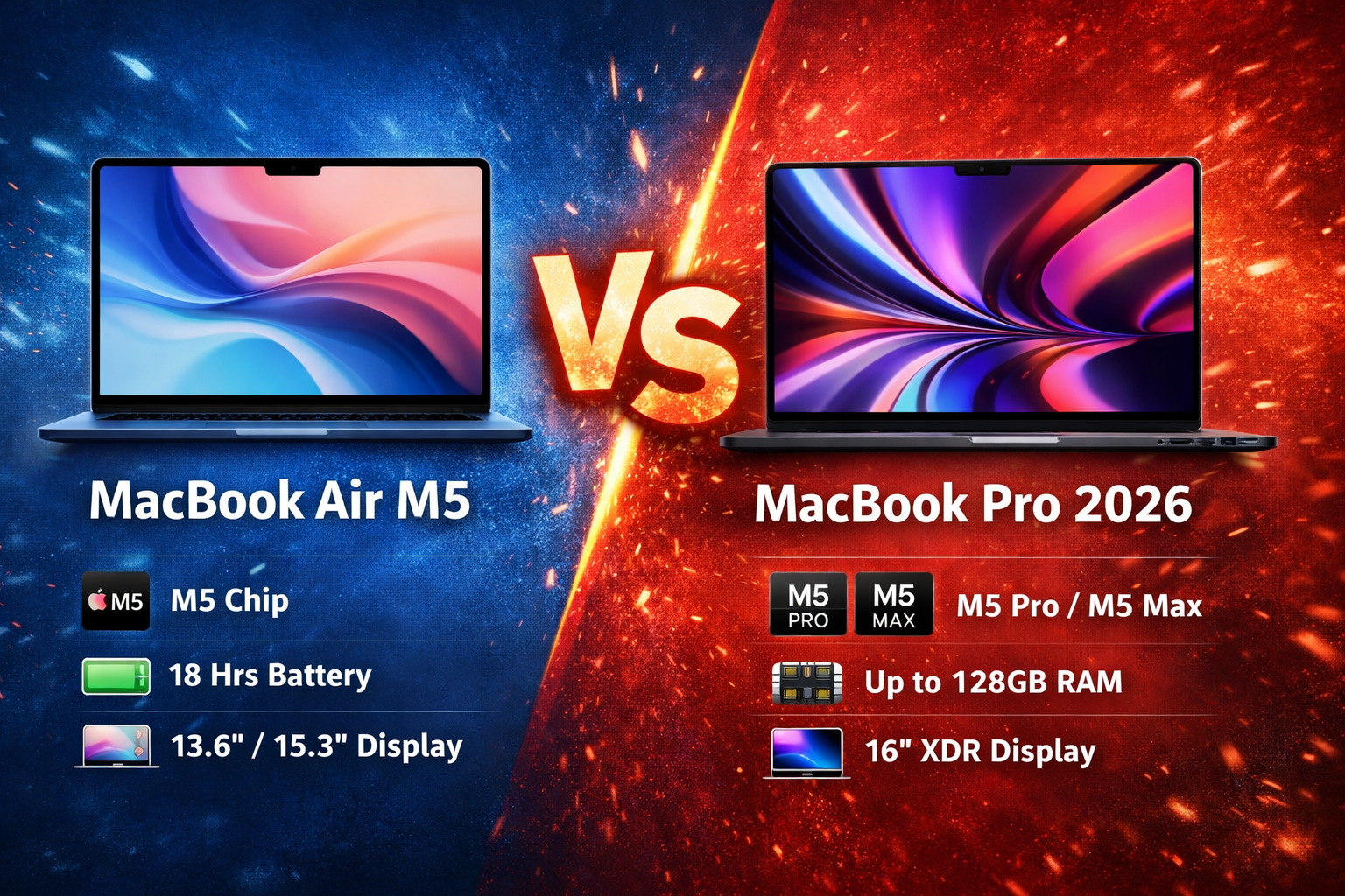 Apple Launched MacBook Air M5 & Macbook Pro M5 (2026)