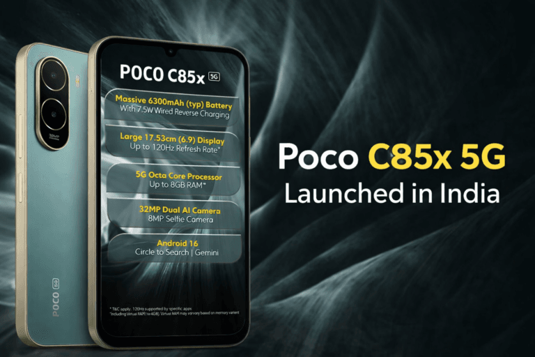 Poco C85x 5G Price in India, Specifications, Features, Comparison