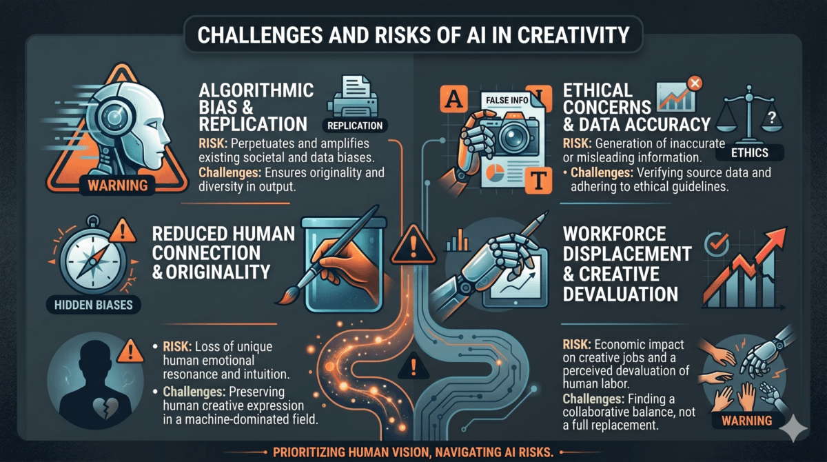 Challenges and risk of AI In creativity