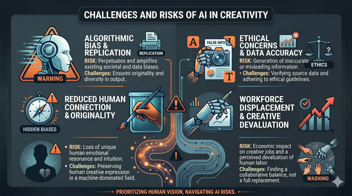 Challenges and risk of AI In creativity