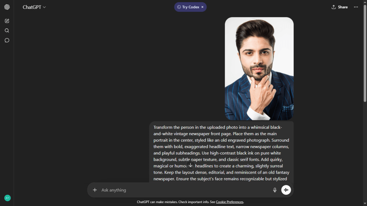 Chatgpt style format