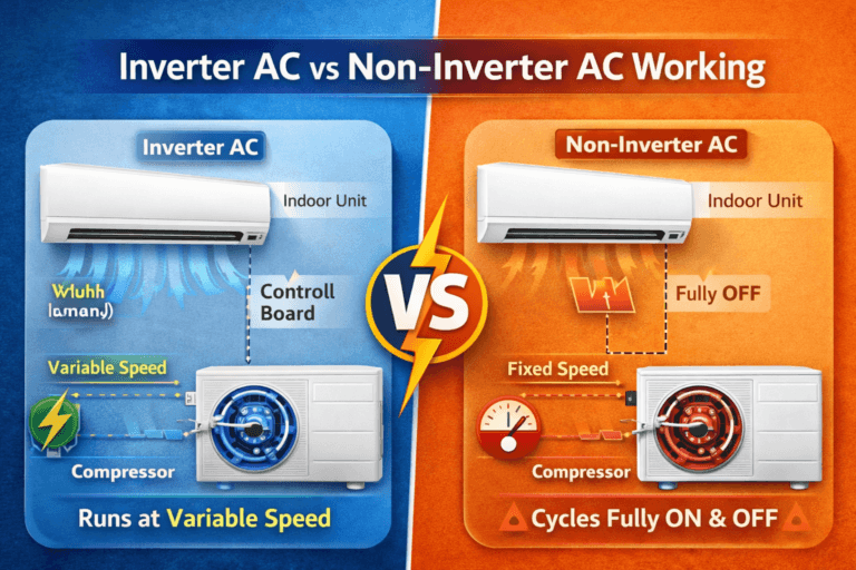 Inverter AC vs Non Inverter AC – Which is Best & Why? (2026)