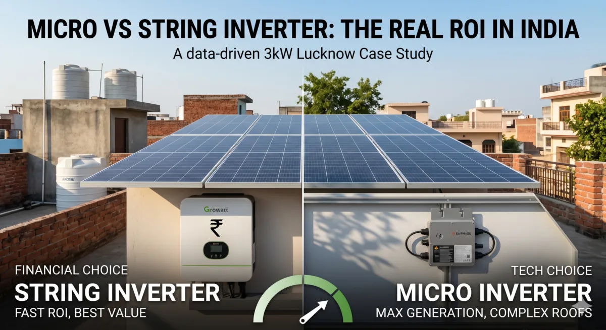 Micro Inverter vs String Inverter (2026): Cost, ROI & Which is Better
