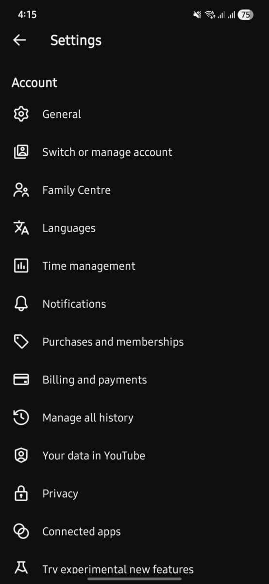 How to disable YouTube Shorts using time management settings