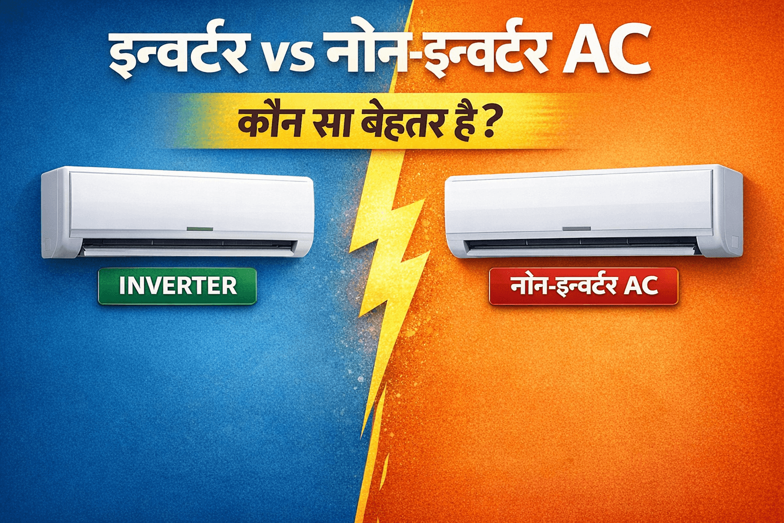 Inverter vs Non Inverter AC में क्या फर्क है? जानें कौन सा AC बेहतर है