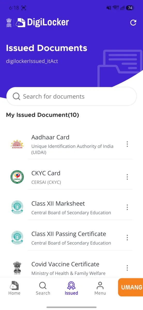 CKYC card Fetched