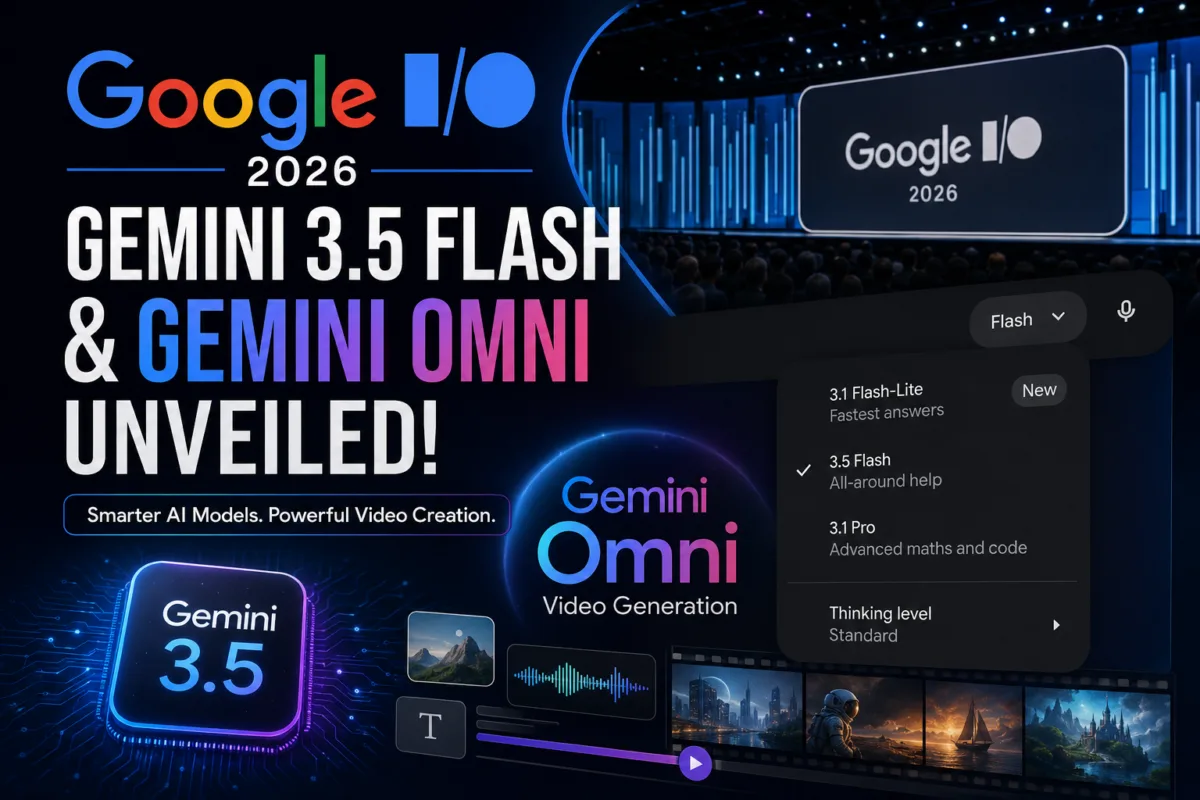 Google I/O 2026: Google Unveils Gemini 3.5 Flash and Powerful New Gemini Omni AI Model 1 Gemini 3.5 Flash Unveiled : Faster AI, Gemini Omni & Cost Details