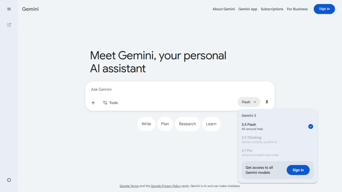 Google I/O 2026: Google Unveils Gemini 3.5 Flash and Powerful New Gemini Omni AI Model 3 Gemii 3.5 flash available in free mode without login also