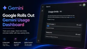 Google Rolls Out Gemini Usage Dashboard With New Weekly Limits for AI Users