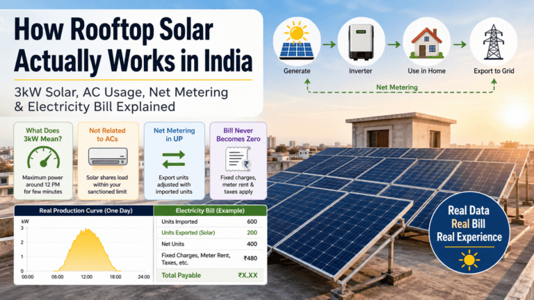 How Rooftop Solar Works in India: Net Metering & Electricity Bill Explained