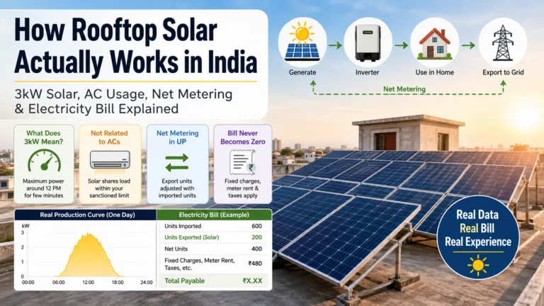 How Rooftop Solar Works in India: Net Metering & Electricity Bill Explained