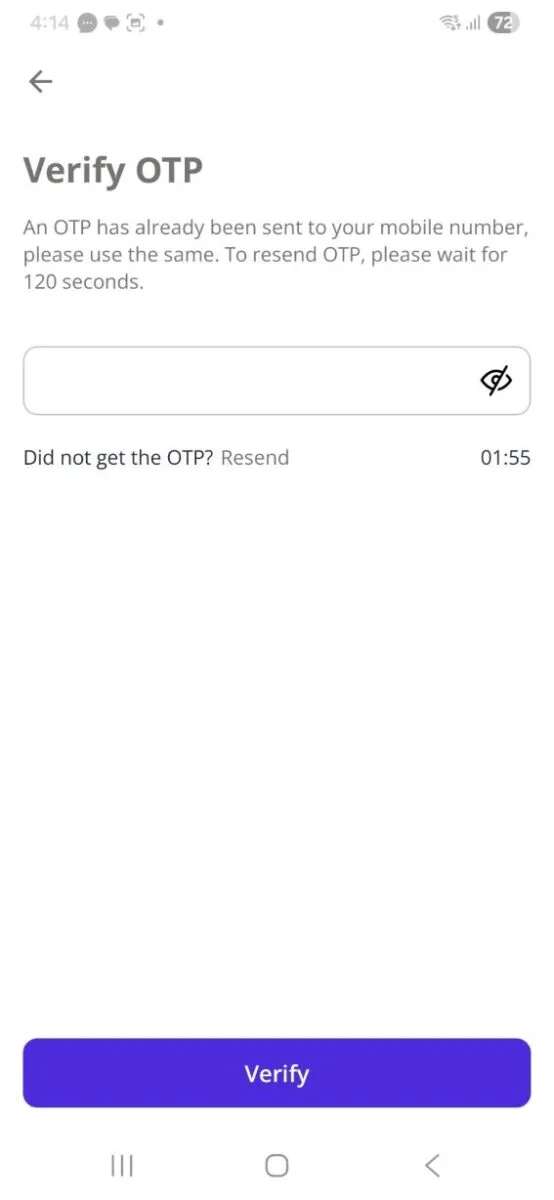 Step 4 OTP