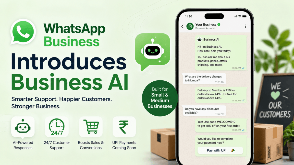 WhatsApp Business AI Launched in India